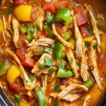 Slow Cooker Chicken Fajita Soup - Hearty, Easy Recipe