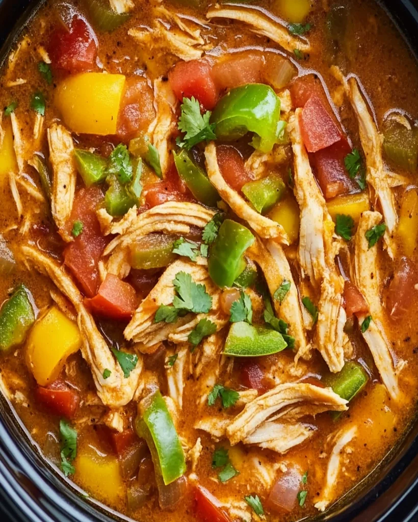 Slow Cooker Chicken Fajita Soup - Hearty, Easy Recipe