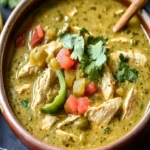 Slow Cooker Green Enchilada Chicken Soup - Dairy-Free Recipe