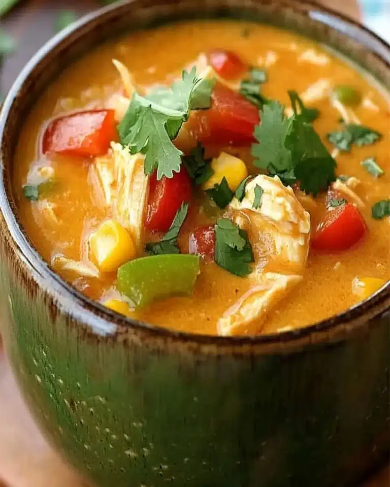 Slow Cooker King Ranch Chicken Soup – Easy Comfort Meal