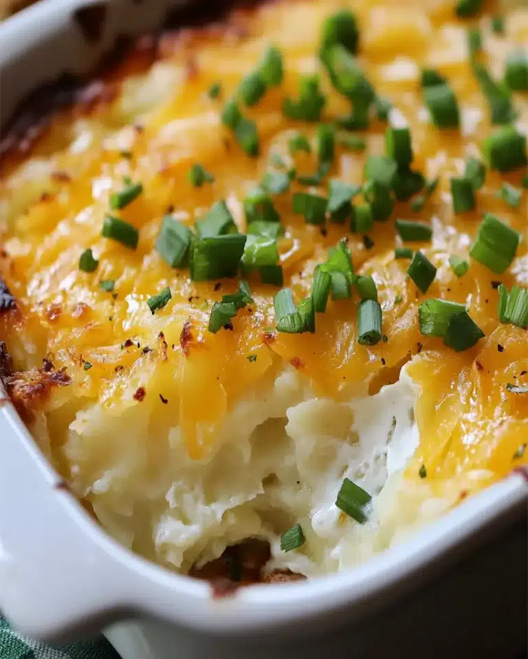Sour Cream and Onion Smashed Potato Casserole Recipe