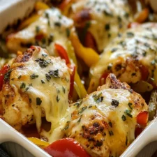Spicy Monterey Jack Chicken and Peppers Bake – Easy Recipe