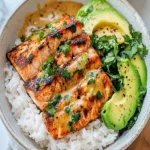 Spicy Salmon Bowls with Coconut Rice - Easy & Flavorful Recipe