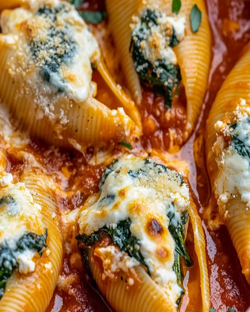 Spinach Ricotta Stuffed Shells Recipe – Easy & Delicious