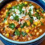 Street Corn Chicken Chili Recipe – Flavorful & Easy