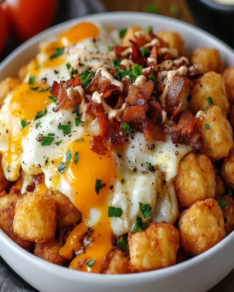 Tater Tot Breakfast Bowl Recipe – Easy and Hearty Morning Meal