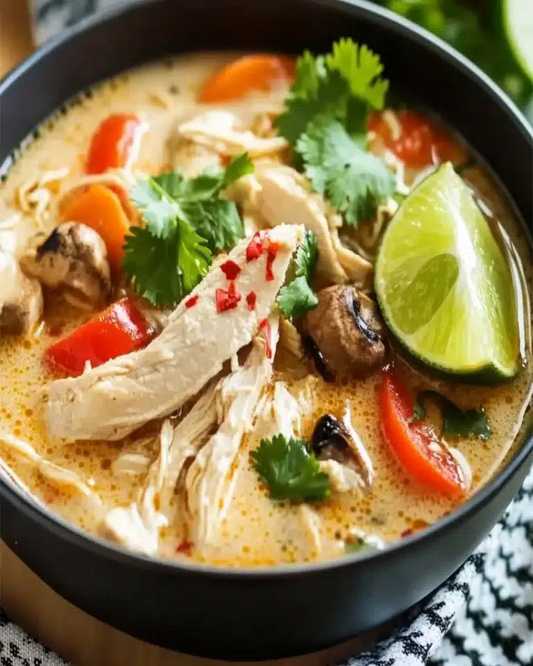 Thai Chicken Soup Recipe - Flavorful, Easy, and Comforting Meal