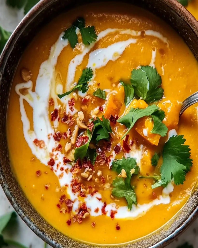 Thai Coconut Pumpkin Soup Recipe – Easy & Flavorful