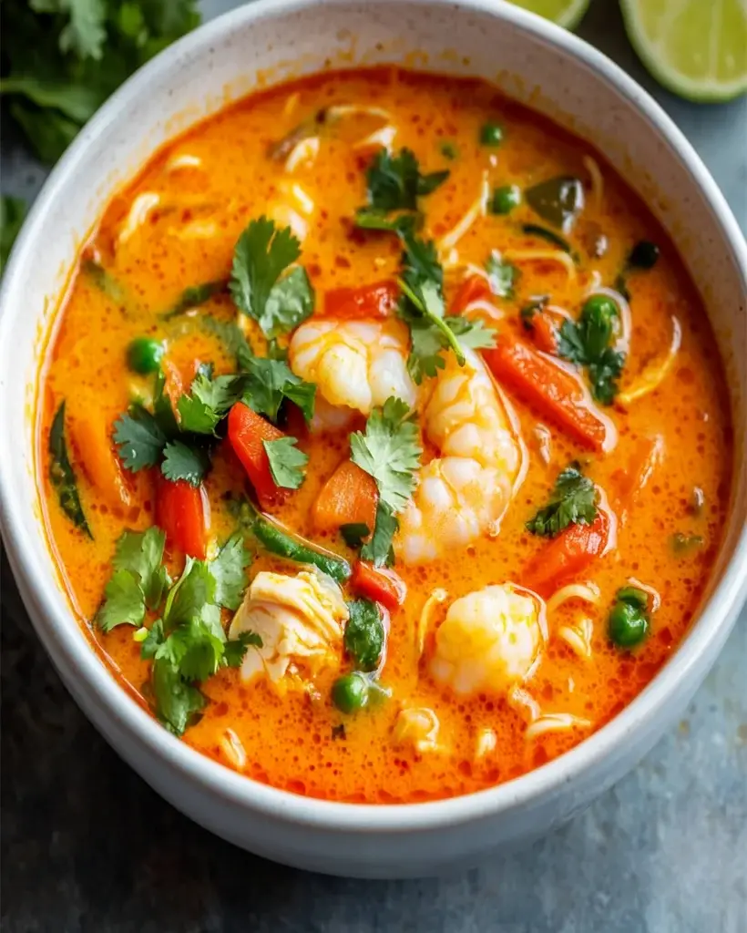 Thai Red Curry Soup Recipe – Easy, Flavorful & Spicy Dish