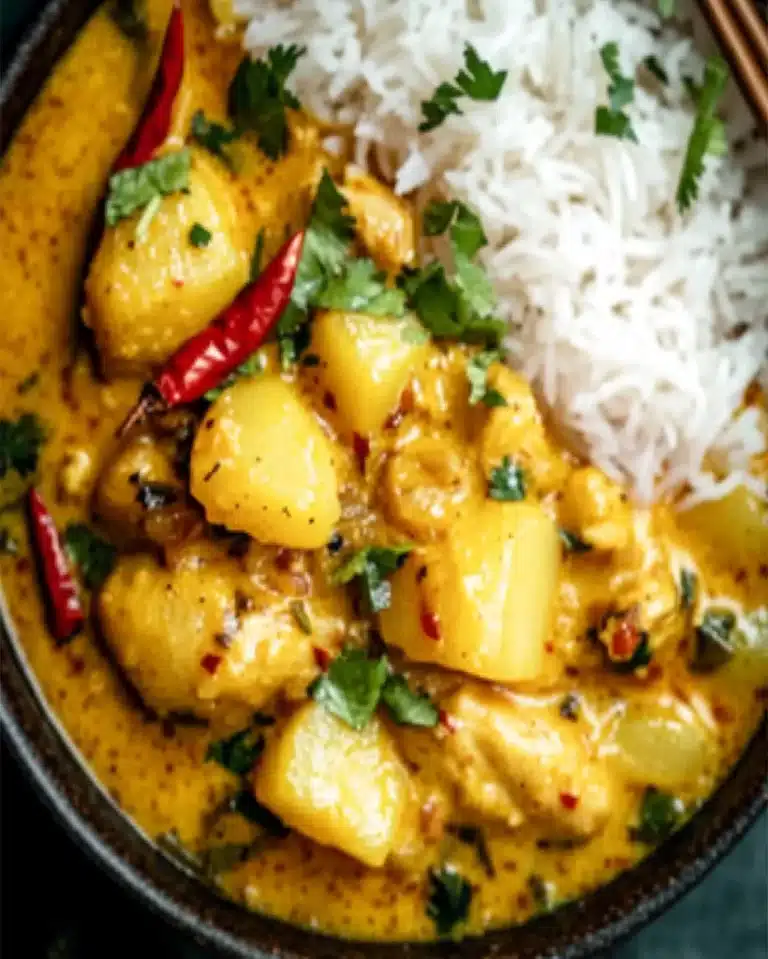 Thai Yellow Chicken Curry Recipe with Potatoes | Easy Meal