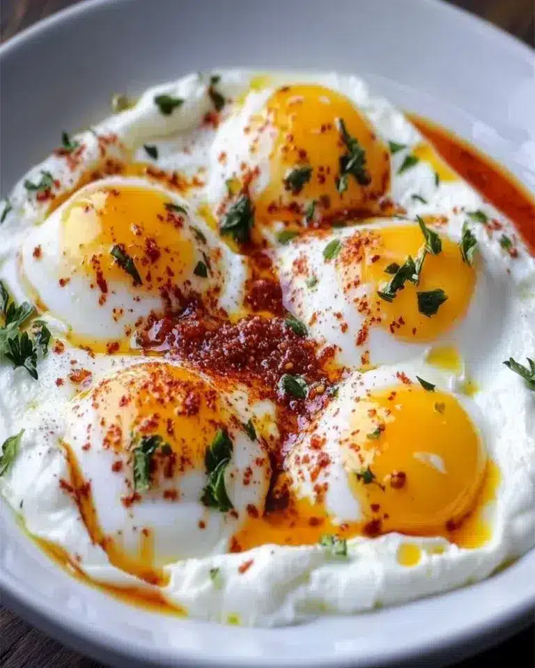 Turkish Eggs (Cilbir) Recipe – Easy & Delicious Brunch Dish