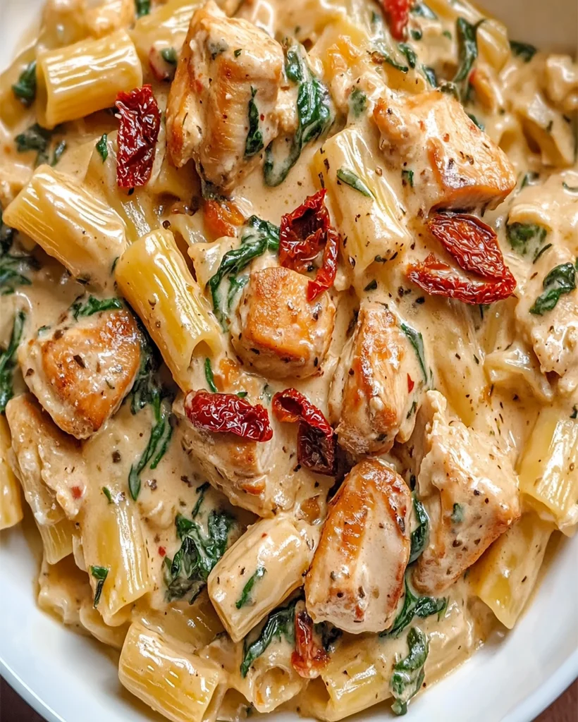 Tuscan Chicken Pasta Recipe – Creamy, Flavorful & Easy