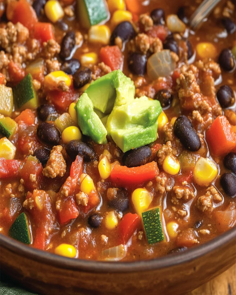 Veggie-Packed Turkey Chili Recipe - Hearty, Healthy & Easy