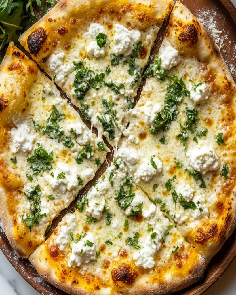 White Pizza Recipe - Easy Cheesy Pizza Bianca Delight