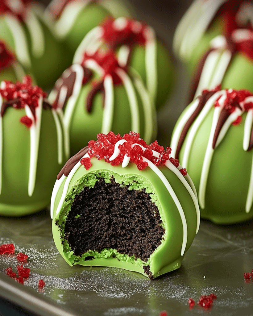 Grinch Oreo Balls – Festive Grinch-Themed Oreo Truffles