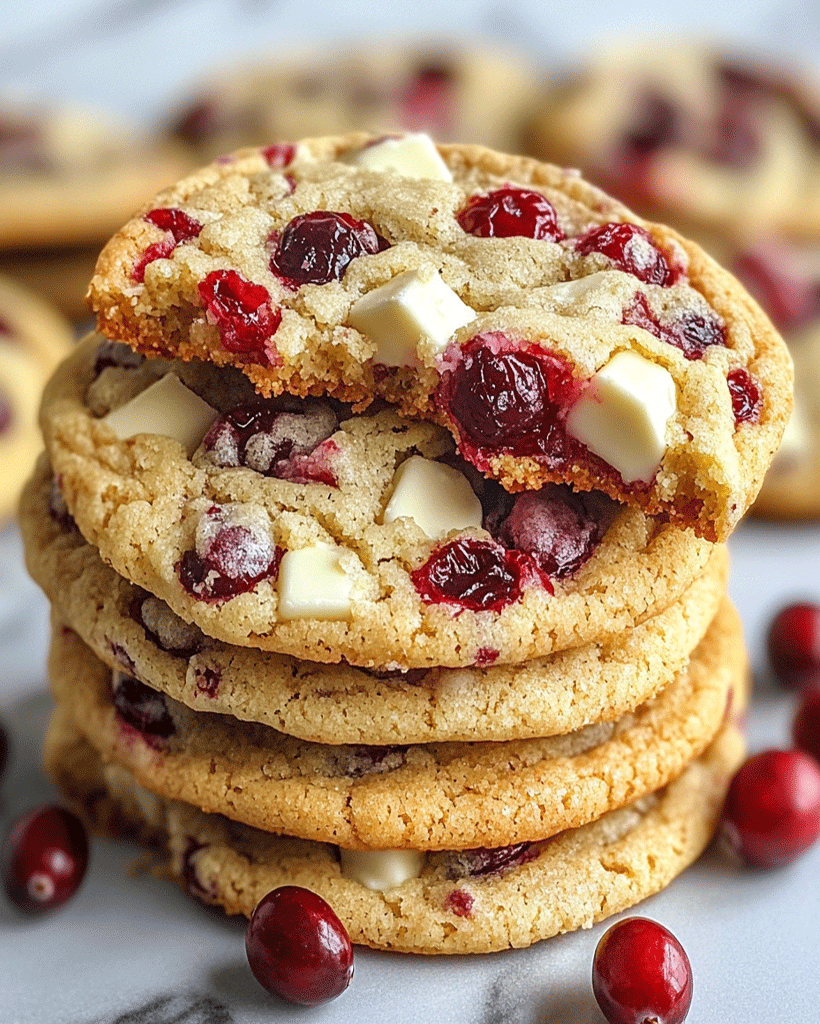 Cranberry White Chocolate Cookies - Irresistible Bliss