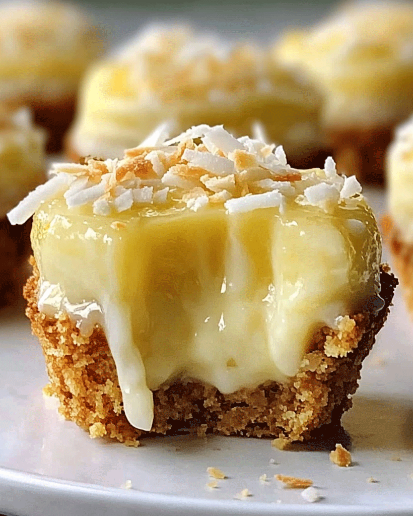 No-Bake Lemon Coconut Mini Pie Recipe - Easy & Delicious