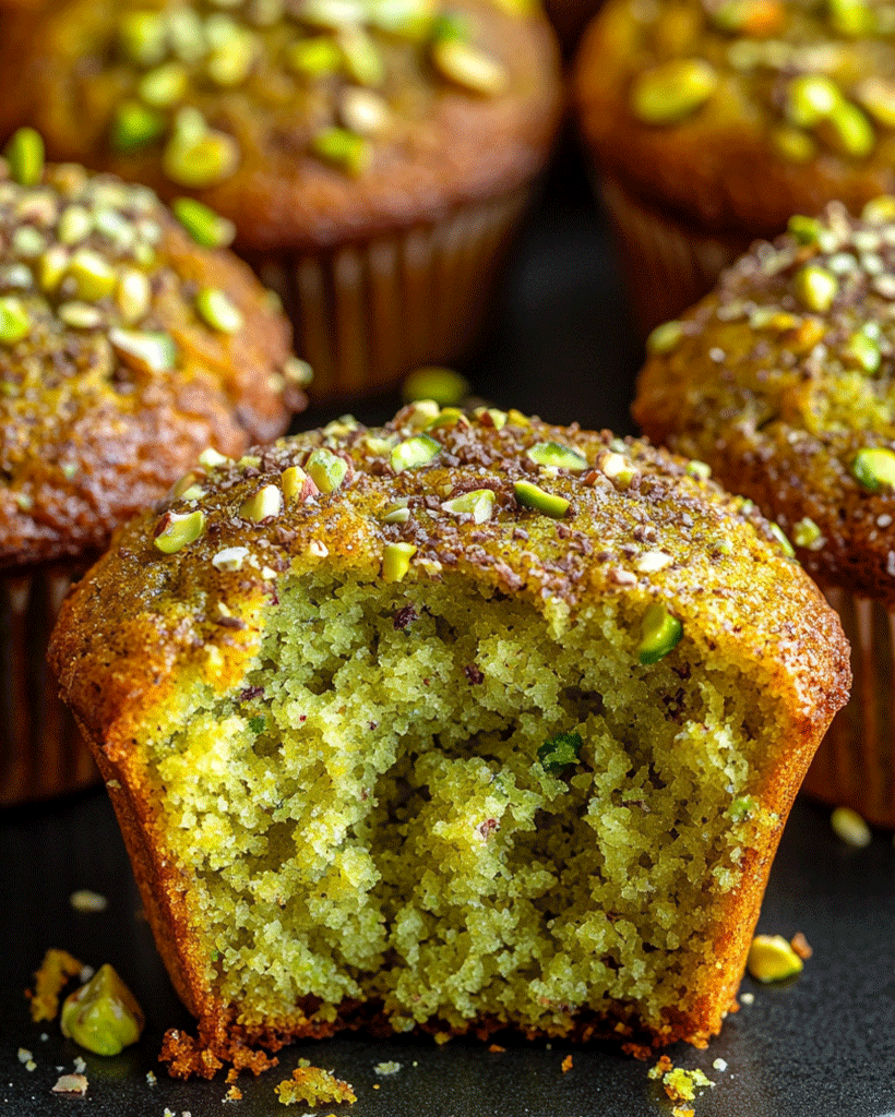 Pistachio Crunch Muffins Recipe | Delicious Nutty Treat