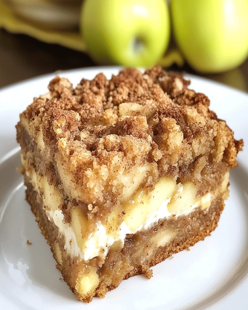 Apple Coffee Cake With Cream Cheese Filling