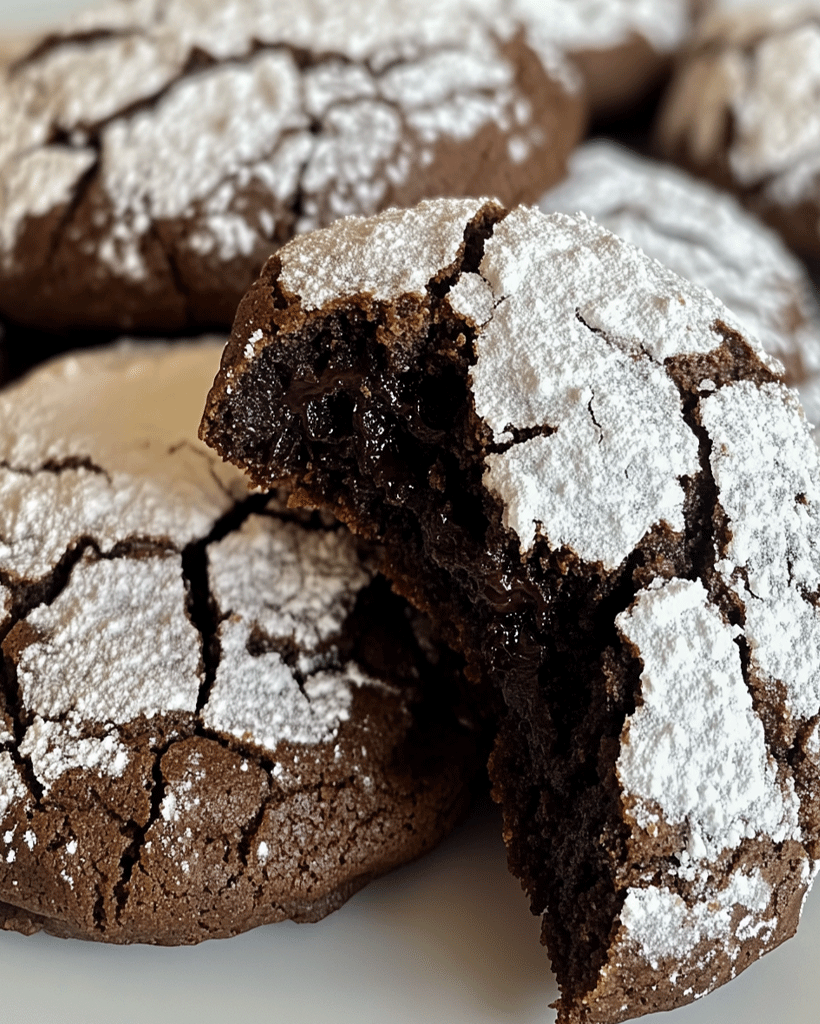 Decadent Fudgy Chocolate Crinkle Cookies Recipe