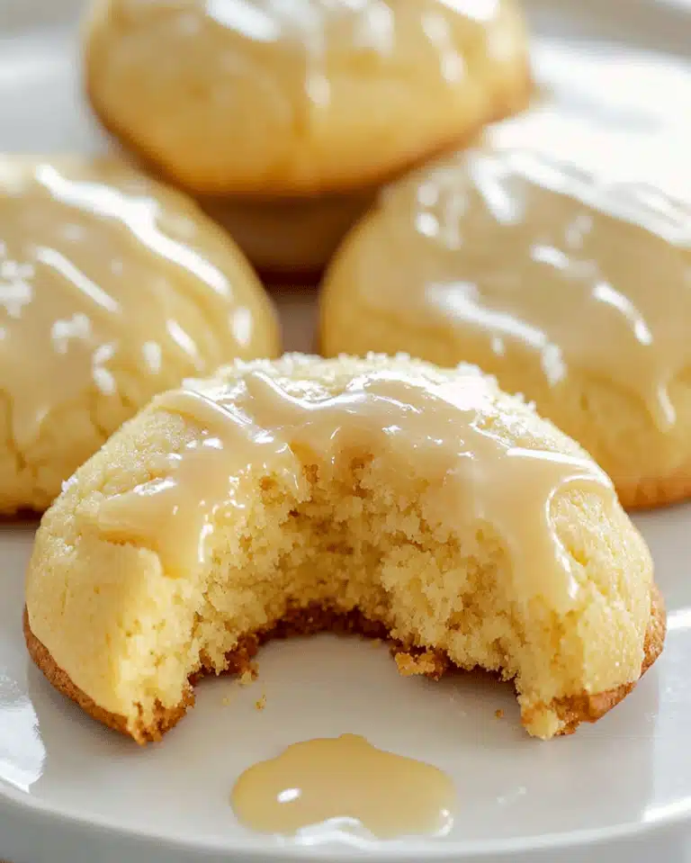 Lemon Glazed Soft Cookies – Irresistibly Fluffy & Zesty