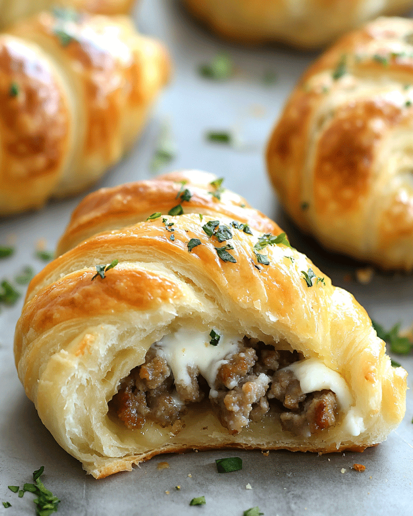 Sausage Cream Cheese Crescents – Easy Flaky Snack Recipe