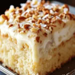 Coconut Pecan Vanilla Cake - Indulgent Tropical Dessert