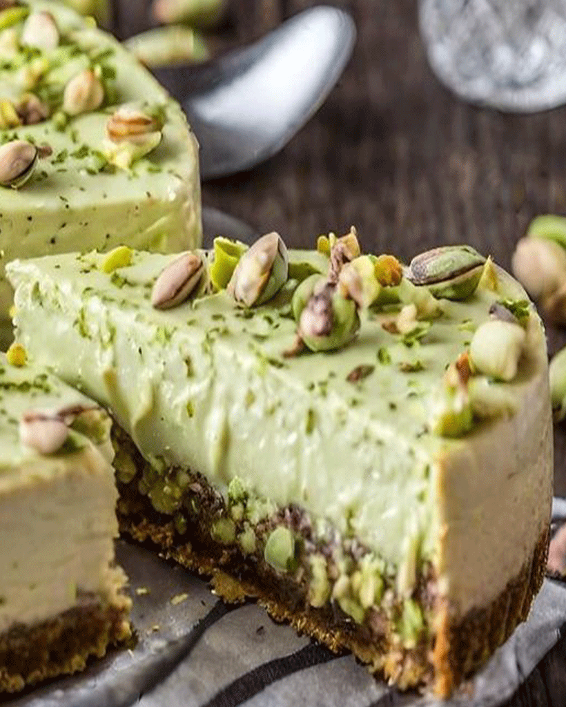 Creamy Pistachio Dream Cheesecake – Rich & Nutty Delight