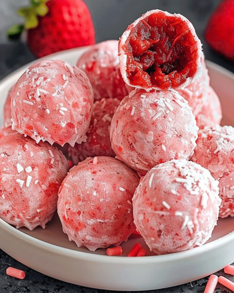 White Chocolate Strawberry Truffles – Easy, Creamy & Delicious