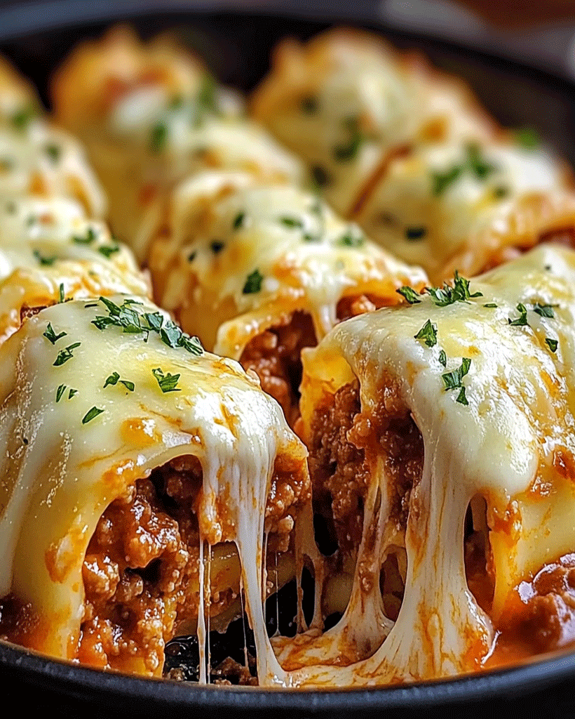 Cheesy Bolognese Roll-Ups – Easy and Delicious Dinner Recipe