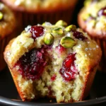 Cranberry Pistachio Muffins – Golden, Nutty & Tart Bites