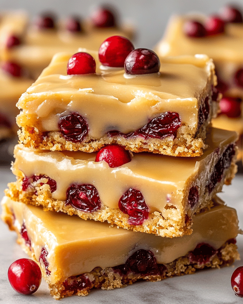 Cranberry Butterscotch Bars - Sweet & Tart Dessert Bars