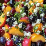 Blueberry Peach Feta Salad - Refreshing Delight