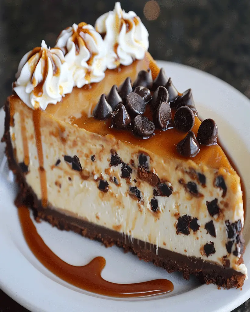 Salted Caramel Chocolate Chip Cheesecake Recipe