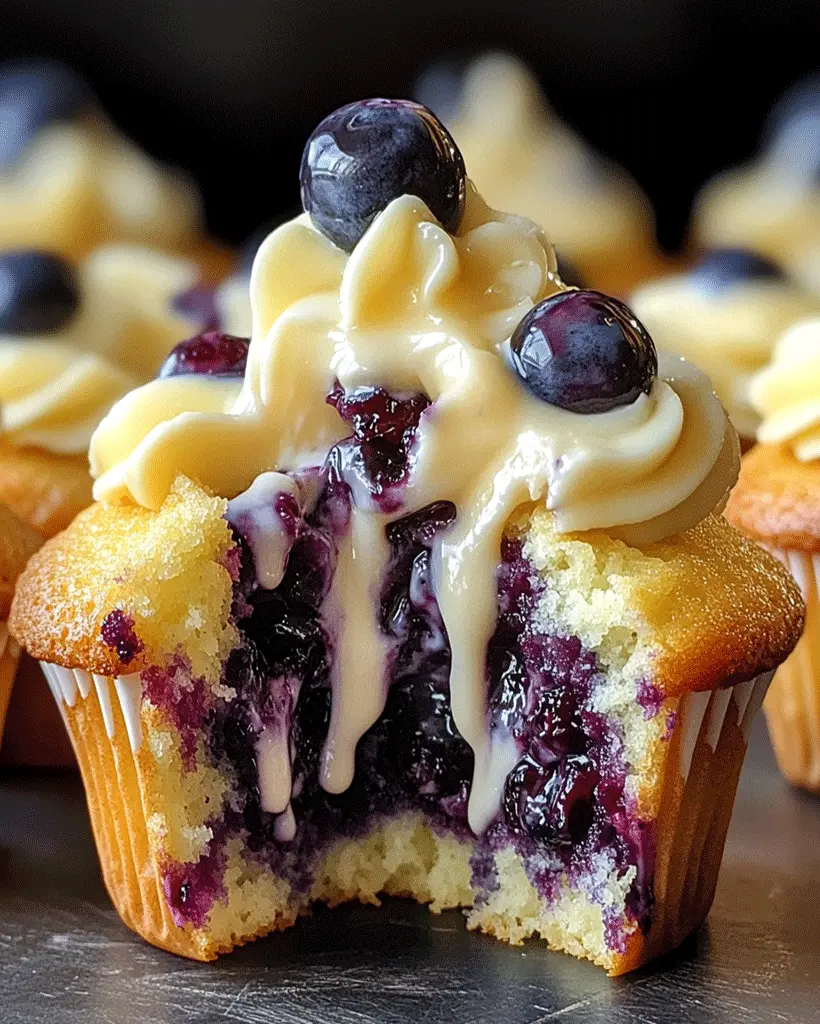 White Chocolate Blueberry Cheesecake Cupcakes Recipe