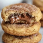 Nutella-Stuffed Snickerdoodle Cookies | Gooey Center Delight