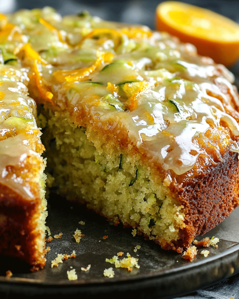 Zucchini Orange Cake with Fresh Citrus Glaze Recipe