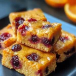 Cranberry Orange Blondies: Zesty Bliss in Every Bite