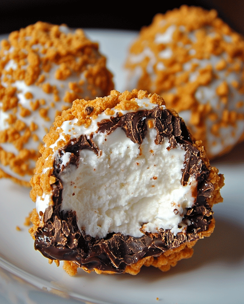 S’mores Marshmallow Crunch Truffles