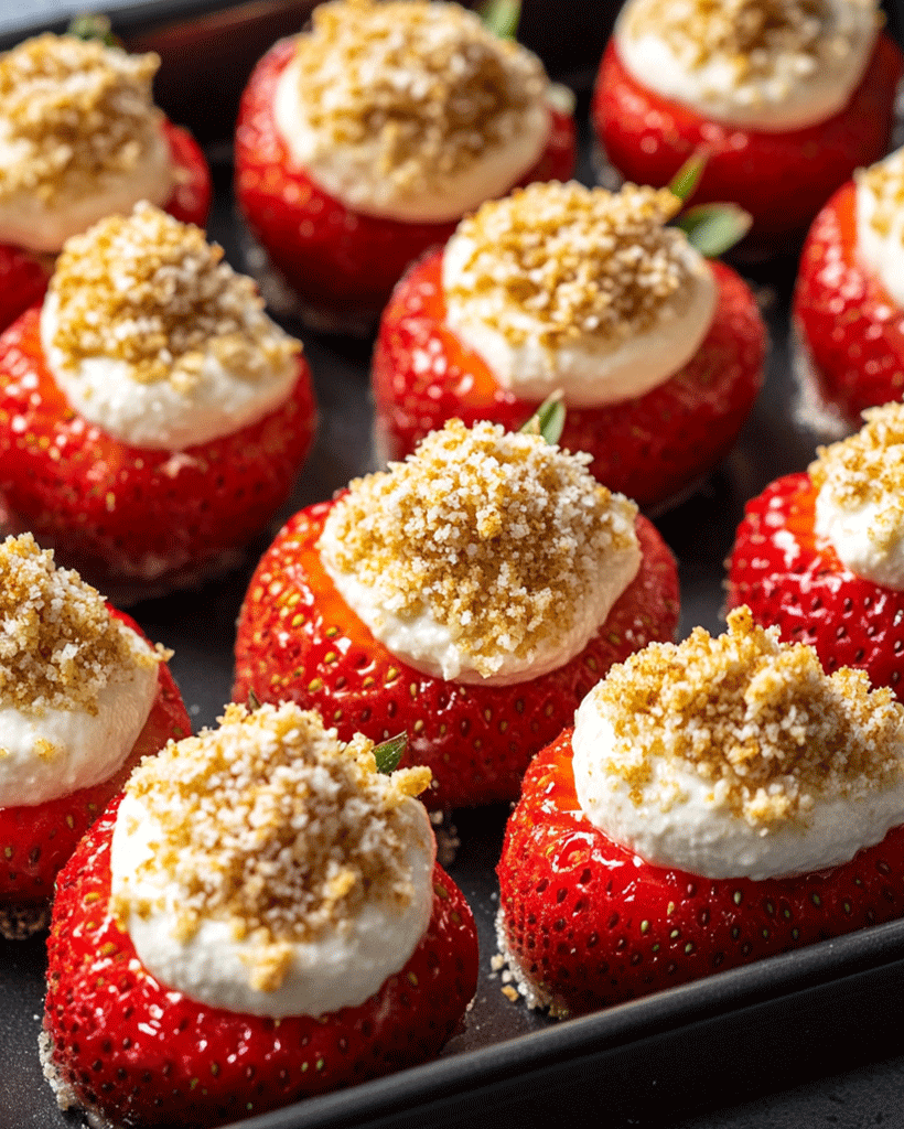 Cheesecake Deviled Strawberries – Perfect Party Treat!