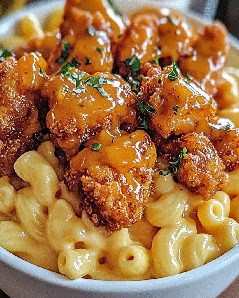 Honey Pepper Chicken Mac and Cheese - Easy Recipe