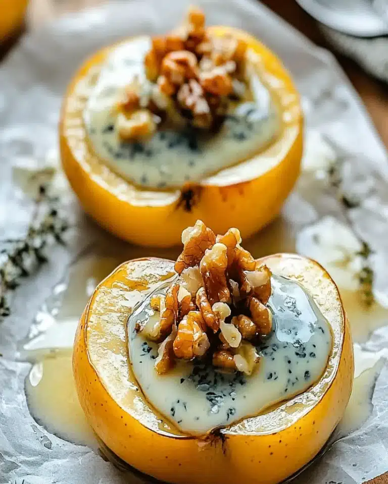 Roasted Apples with Blue Cheese & Honey Delight