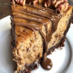 Caramel Pecan Chocolate Cheesecake - Rich & Decadent