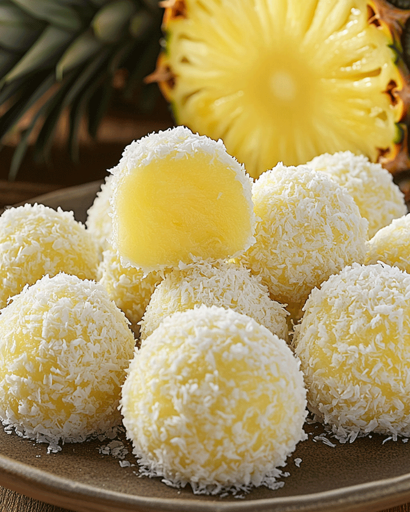 Pineapple Christmas Balls - Festive No-Bake Holiday Treat