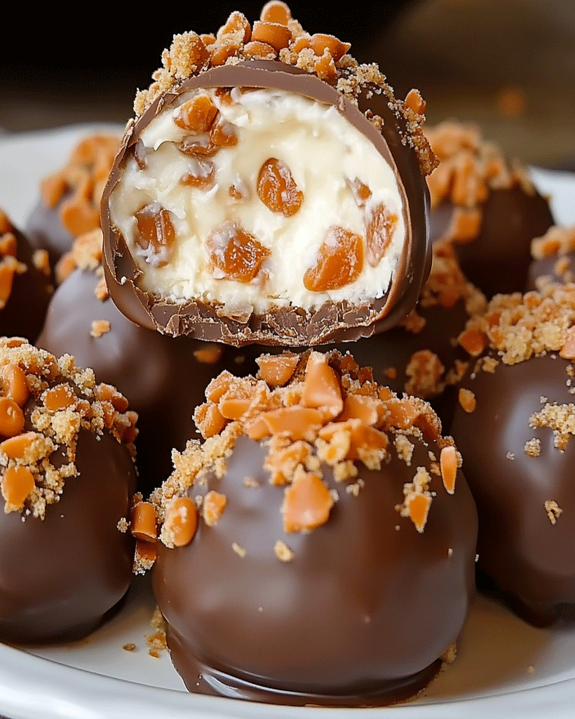 Butterfinger Chocolate Caramel Crunch Truffles Recipe