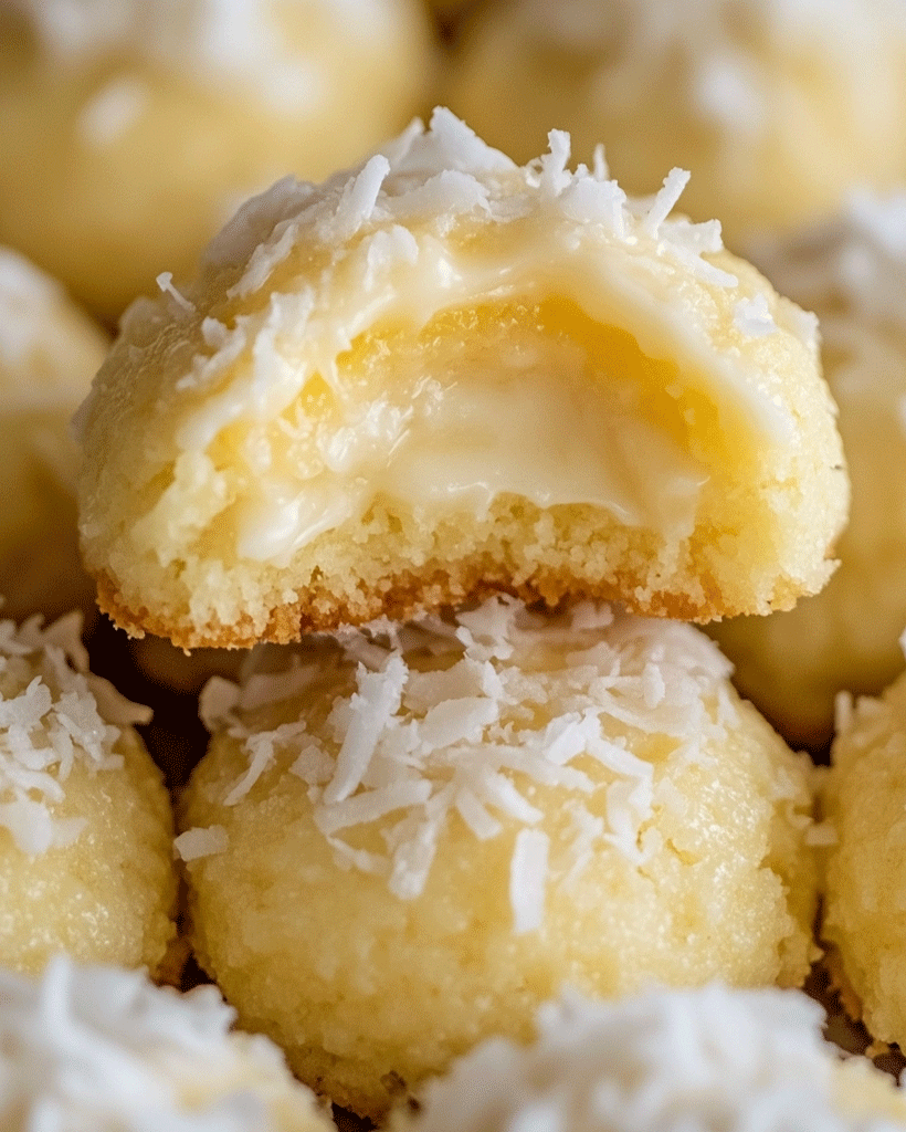 Coconut Cream Cheese Lemon Cookies - Zesty & Creamy Treat