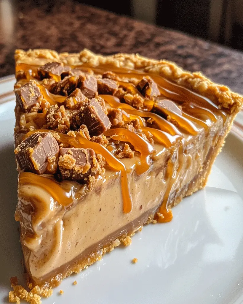 Butterfinger Caramel Crunch Pie – Easy No-Bake Dessert