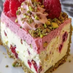 Pistachio Raspberry Cheesecake Recipe | Easy & Luscious