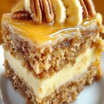 Decadent Caramel Banana Pecan Cake - Rich & Moist Dessert