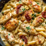 Marry Me Chicken Pasta Recipe - Creamy Garlic Parmesan Dish